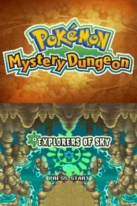 Pokemon Mystery Dungeon - Explorers of Sky (USA) (Demo) (Kiosk) screen shot title